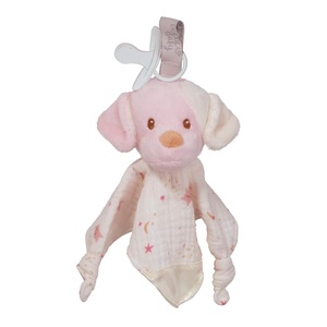 image:imageDouglas Baby Rosy Cream Puppy Dog Paci Lovey Pacifier Holder