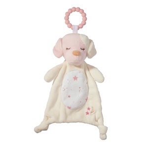 image:imageDouglas Baby Rosy Cream Puppy Dog Teether Plush Stuffed Animal Toy