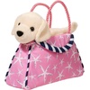 image:imageDouglas Plush Purse with Yellow Lab Stuffed Animal  Sea Star Sassy Sak  Pink 8 x 3 x 6  24 Months amp Up