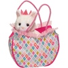 image:imageDouglas Diamond Kitty Sassy Sak with Cat Plush Stuffed Animal