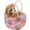 image:imageDouglas Pink Sloth Sassy Sak with Plush Stuffed Animal