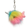 image:imageDouglas Rainbow Narwhal Fur Fuzzle Plush Pom Clip