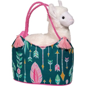 image:imageDouglas Aqua Dream Sassy Sak with White Llama Plush Stuffed Animal