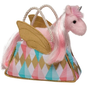 image:imageDouglas Glitter Fancy Sassy Sak with Pink Unicorn Plush Stuffed Animal