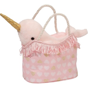 image:imageDouglas Heart of Gold Sassy Sak with Rose Narwhal Plush Stuffed Animal