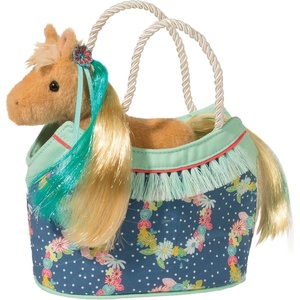 image:imageDouglas Love Flowers Sassy Sak with Princess Horse Plush Stuffed Animal