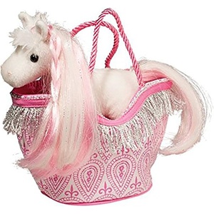 image:imageDouglas Pink Princess Sassy Sak with Horse Plush Stuffed Animal