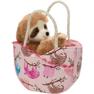 image:imageDouglas Pink Sloth Sassy Sak with Plush Stuffed Animal