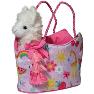 image:imageDouglas Purple Fantasy Sassy Sak with Watermelon Llama Plush Stuffed Animal