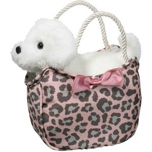 image:imageDouglas Sweet Leopard Sassy Sak with Bichon Dog Plush Stuffed Animal
