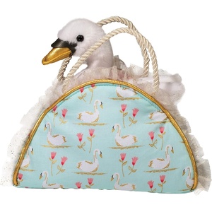 image:imageDouglas Swimming Swans Sassy Sak with Swan Plush Stuffed Animal