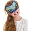 image:imageFanciful Fabric Peacock Mask 7L Green