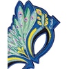 image:imageFanciful Fabric Peacock Mask 7L Green