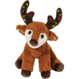 image:imageDouglas Brighty Reindeer Plush Stuffed Animal with Holiday Lightbulb Antlers