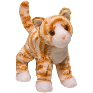 image:imageDouglas Hally Orange Striped Cat Stuffed Animal  8inch Tall