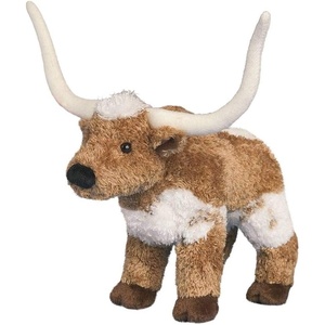 image:imageDouglas TBone Longhorn Steer Plush Stuffed Animal 8 Inch Soft Texas Longhorn Cow Toy  Realistic Farm Animal Plush for Kids Western Gifts amp Collectors