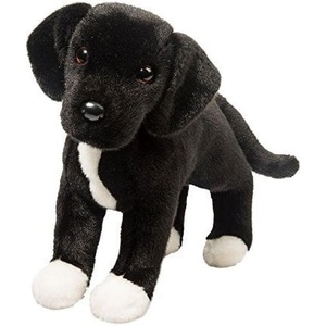 image:imageDouglas Twister Black LabPit Bull Mix Plush Stuffed Animal  16inch Long